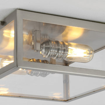 Grayson 12" Metal/Glass LED Flush Mount